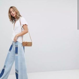 Free People Just A Twist White Tee Shirt